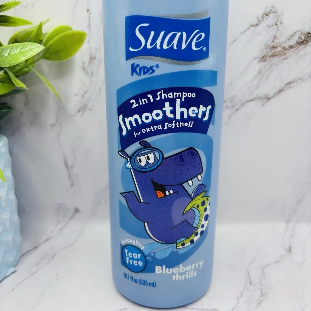 Suave For Kids 2-in-1 Shampoo Smoothers Blueberry Thrills Detangling 18.1 fl.oz